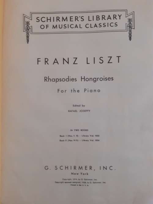 Liszt - Rhapsodies for the Piano