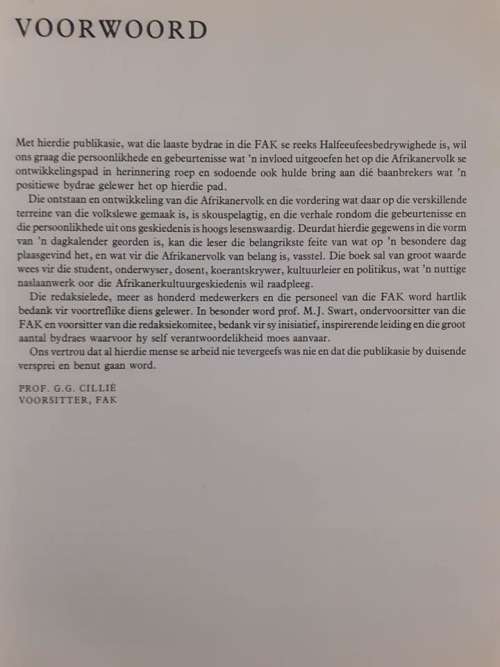 Afrikaanse Kultuuralmanak - F.A.K 1980