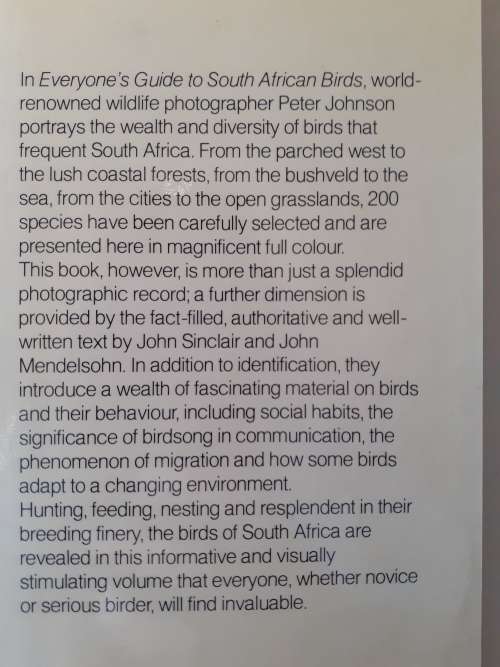 Everyone`s Guide to South African Birds ~ Sinclair / Mendelsohn
