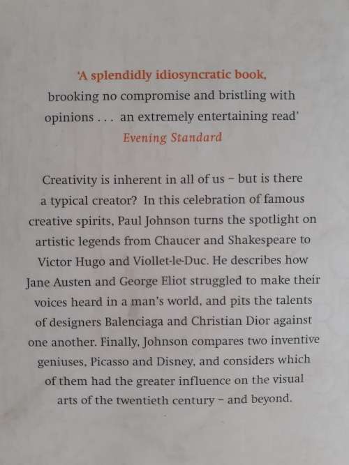 Creators from Chaucer to Walt Disney ~ Paul Johnson
