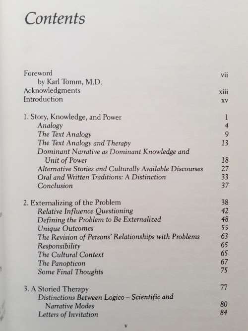 Narrative Means to Therapeutic Ends ~ White / Epson