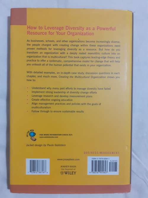 Creating the Multicultural Organization ~ Taylor Cox Jr