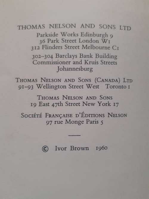 Shakespeare In His Time ~ Ivor Brown