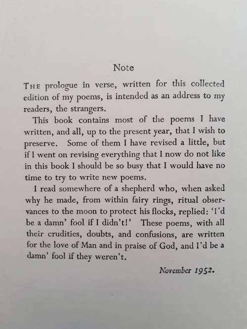 Collected Poems 1934 - 1952 ~ Dylan Thomas