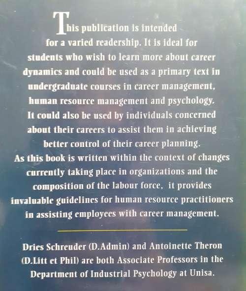 Careers - An Organizational Perspective ~ Schreuder / Theron