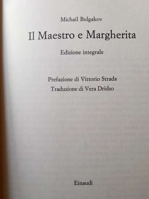 Il Maestro e Margherita ~ Michail Bulgakov