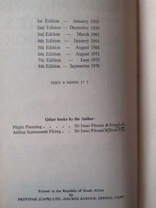 The Private Pilot`s Handbook ~ G D P Worthington