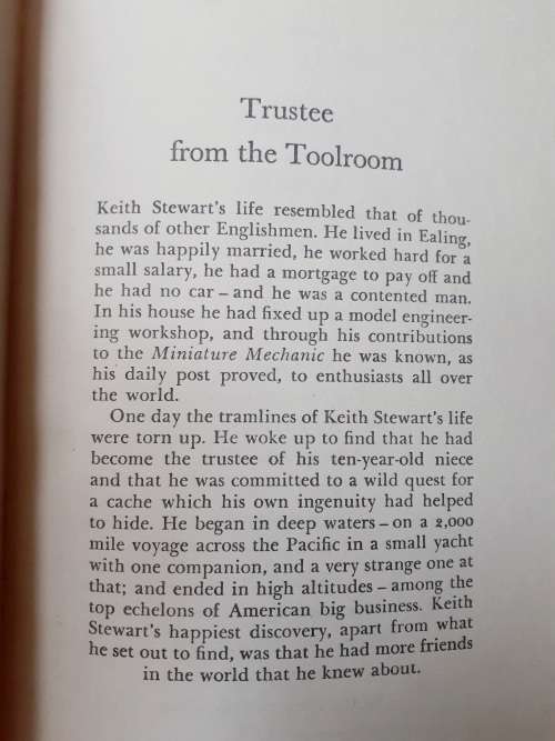 Trustee From the Toolroom ~ Nevil Shute