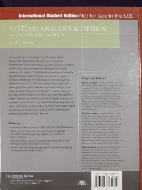 Systems & Analysis Design ~ Satzinger / Jackson / Burd