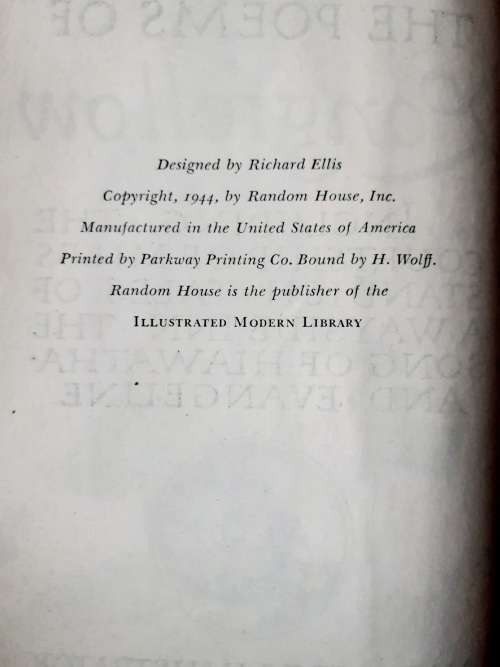 The Poems of Longfellow ~ Longfellow