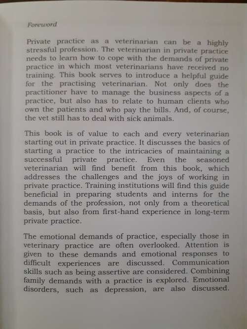 Practice Success - a Practical Guide for the Veterinarian ~ Bing / de Lange / Pettey
