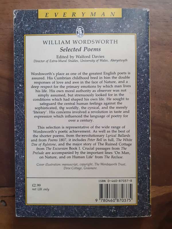 Selected Poems ~ William Wordsworth