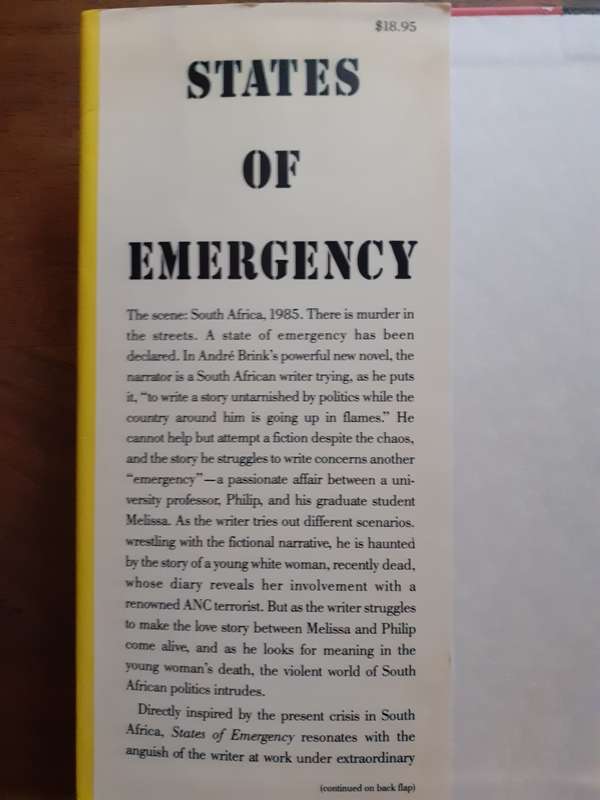 States of Emergency ~ André Brink