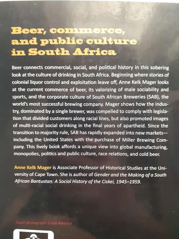 Beer, Sociability, and Masculinity in South Africa ~ Anne Kelk Mager
