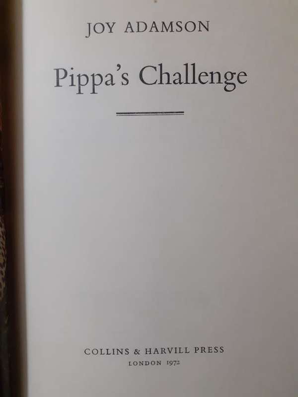 Pippa`s Challenge ~ Joy Adamson
