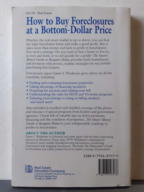 The Smart Money Guide to Bargain Homes ~ James I Wiedemer