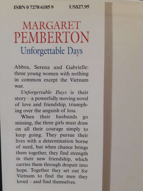 Unforgettable Days ~ Margaret Pemberton