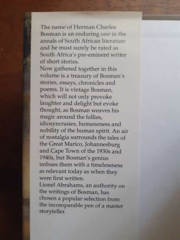 A Bosman Treasury ~ Herman Charles Bosman
