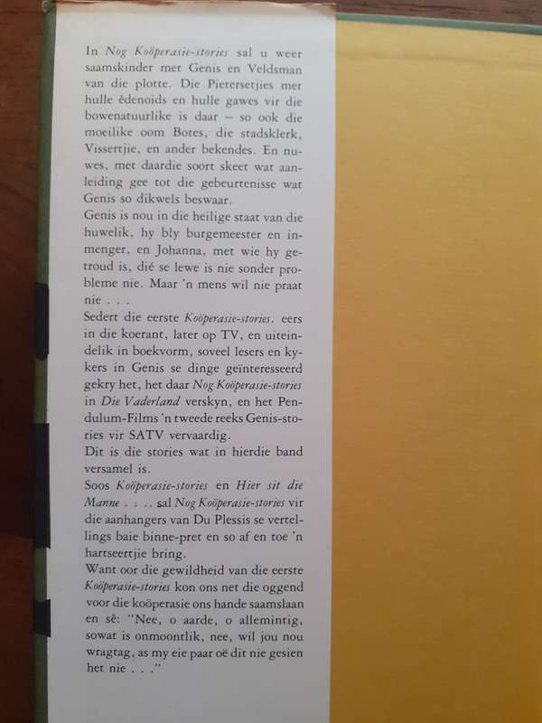 Twee Kooperasie Stories boeke deur P G Du Plessis