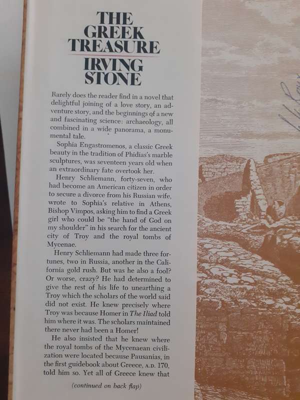 The Greek Treasure ~ Irving Stone