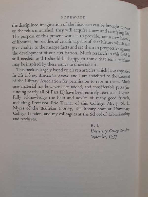 The Origins of the English Library ~ Raymond Irwin