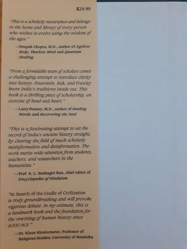 In Search of the Cradle of Civilization ~ Feuerstein / Kak / Frawley