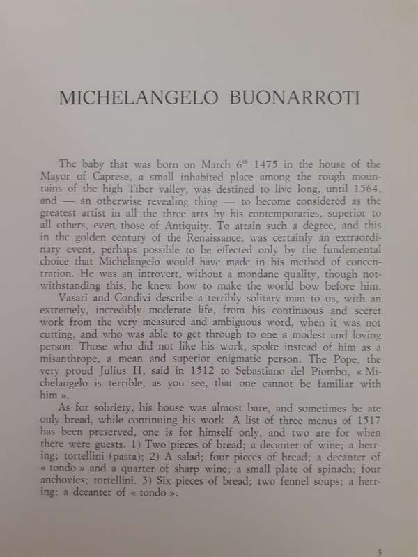 Michelangelo- All the Works ~ Luciano Berti