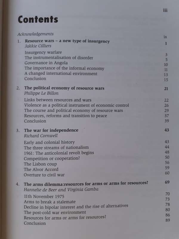Angola`s War Economy ~ Cilliers / Dietrich