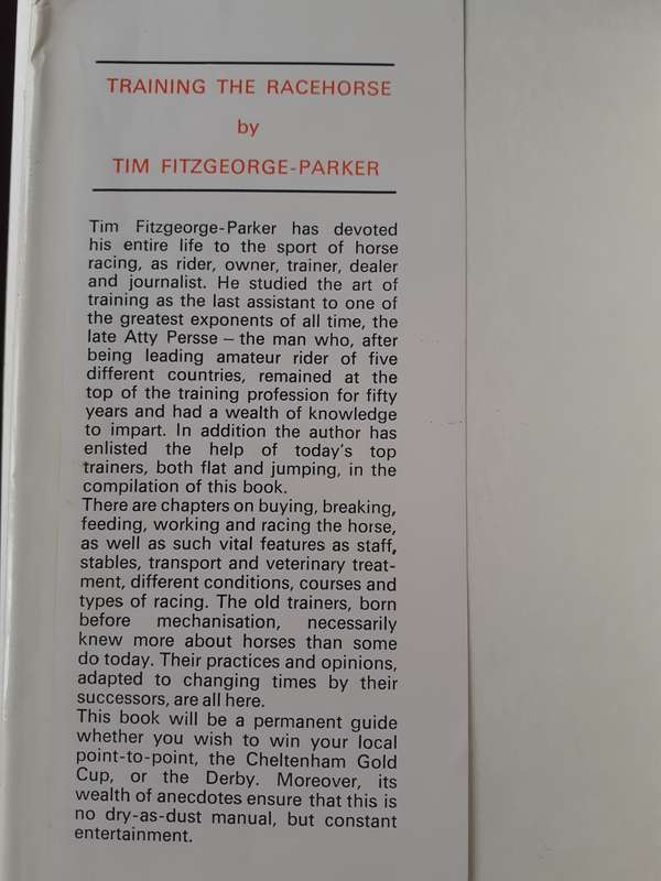 Training the Racehorse ~ Tim FitzGeorge-Parker
