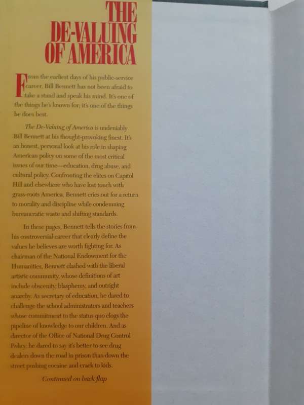 The De-valuing of America ~ William J Bennett