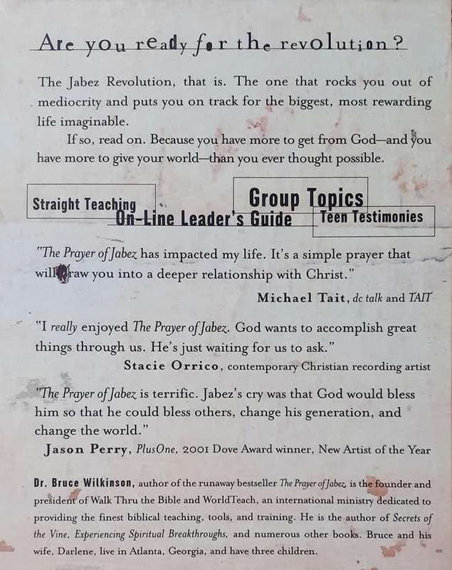 The Prayer of Jabez for Teens ~ Bruce Wilkinson