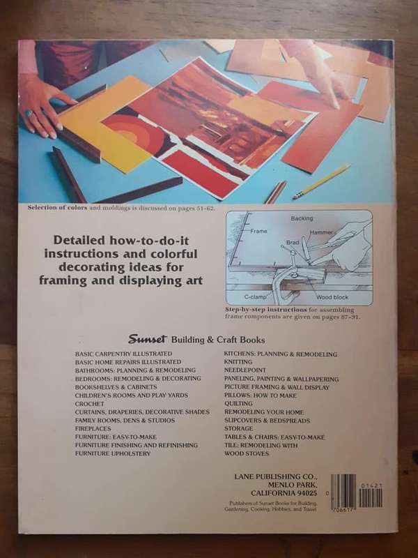 2 books: Frames ~ de Villiers / Straw & Picture Framing & Wall Display ~ SUNSET BOOKS
