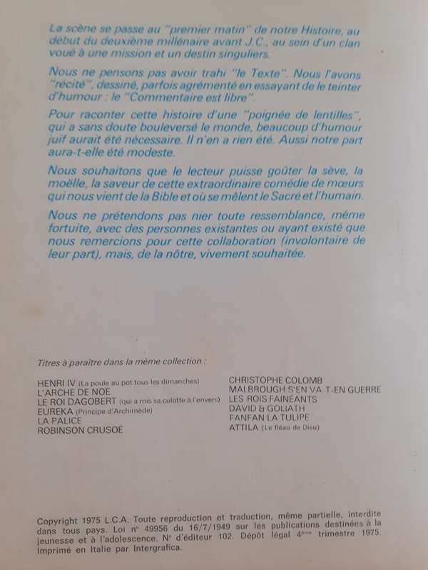 Pour Une Poignee de Lentilles ~ Chapelle / Fersen