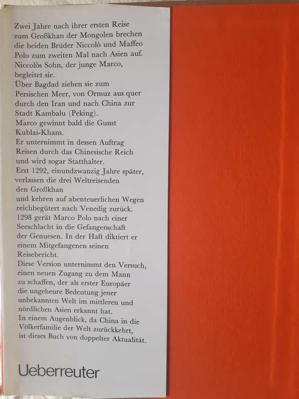 Marco Polo ~ Hermann Schreiber (German language)