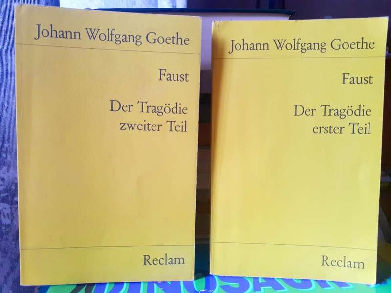 2 small FAUST books in German by Johann Wolfgang Goethe