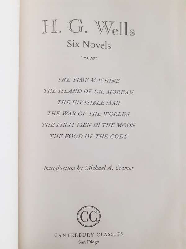 H G Wells OMNIBUS of 6 novels in 1 book