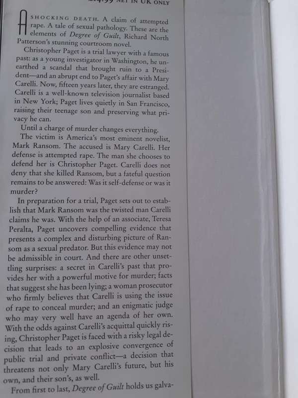 Degree of Guilt ~ Richard North Patterson