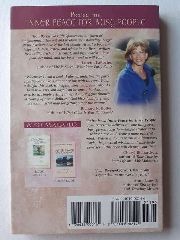 Inner Peace for Busy People ~ Joan Z Borysenko