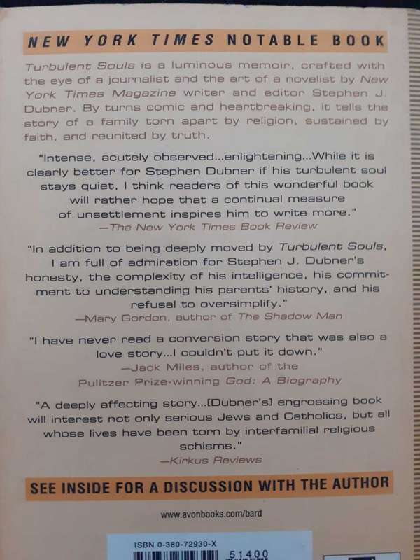 Turbulent Souls ~ Stephen J Dubner