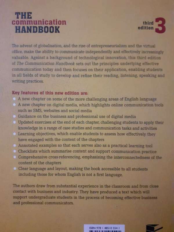 The Communication Handbook ~ edited by Sandra Cleary