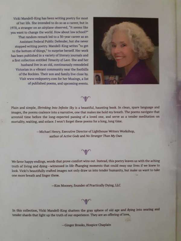 (signed) Shrinking into Infinite Sky ~ Vicki Mandell-King