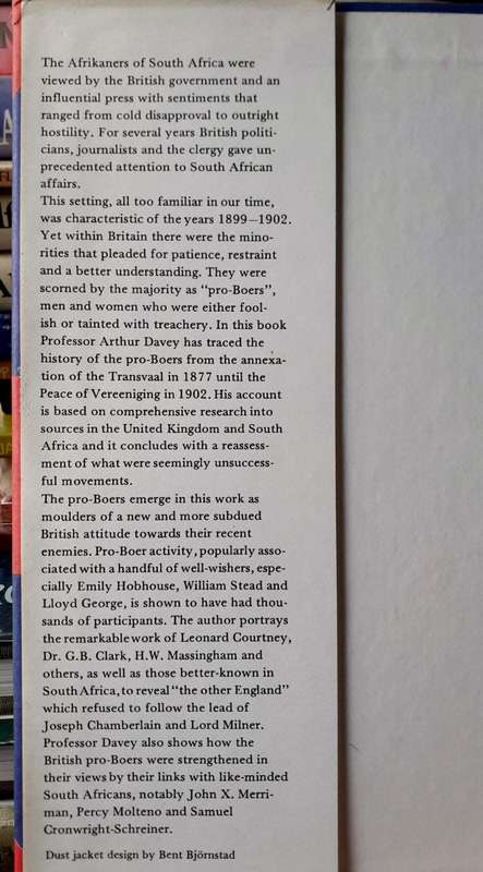 The British Pro-Boers 1877-1902 ~ Arthur Davey