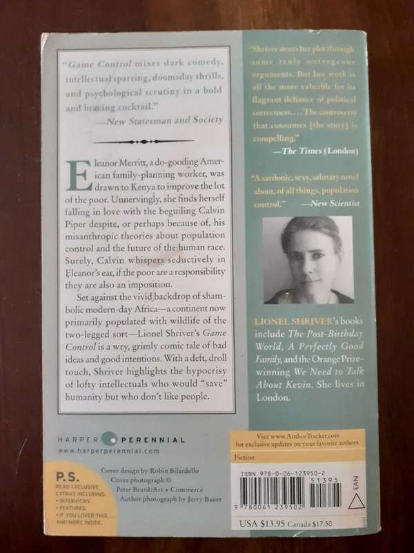 Game Control ~ Lionel Shriver