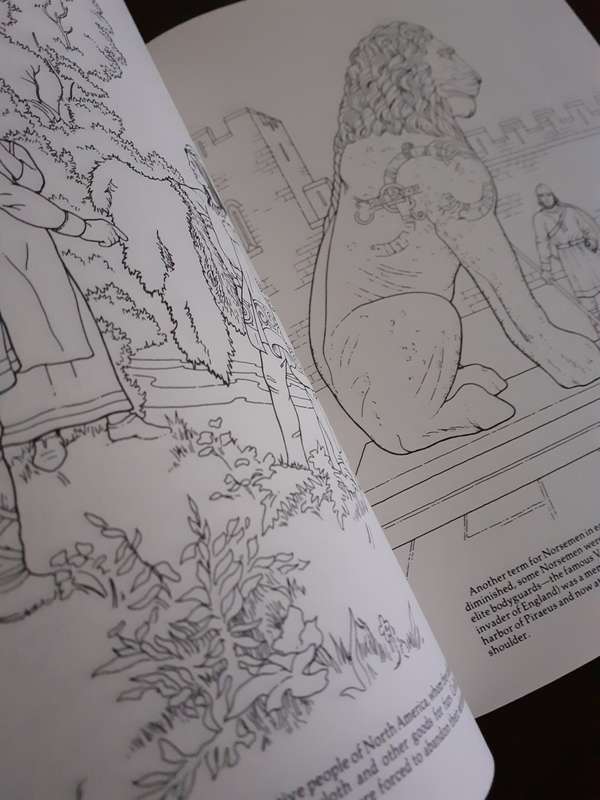 Story of The Vikings - COLOURING IN BOOK ~ A G Smith