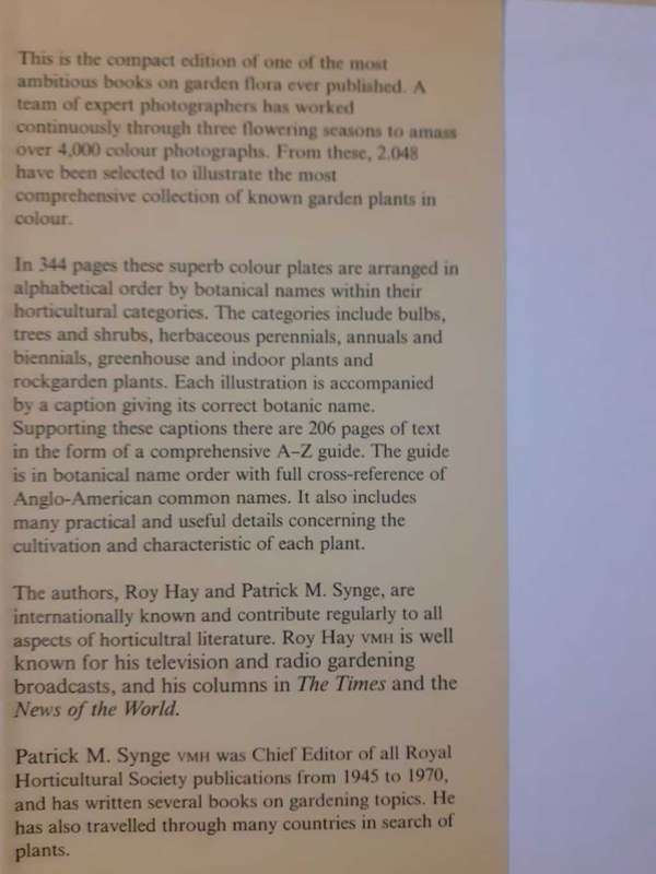 The Colour Dictionary of GARDEN PLANTS ~ THE ROYAL HORTICULTURAL SOCIETY