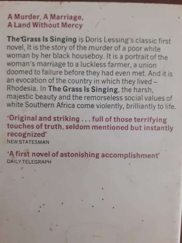 The Grass Is Singing ~ Doris Lessing