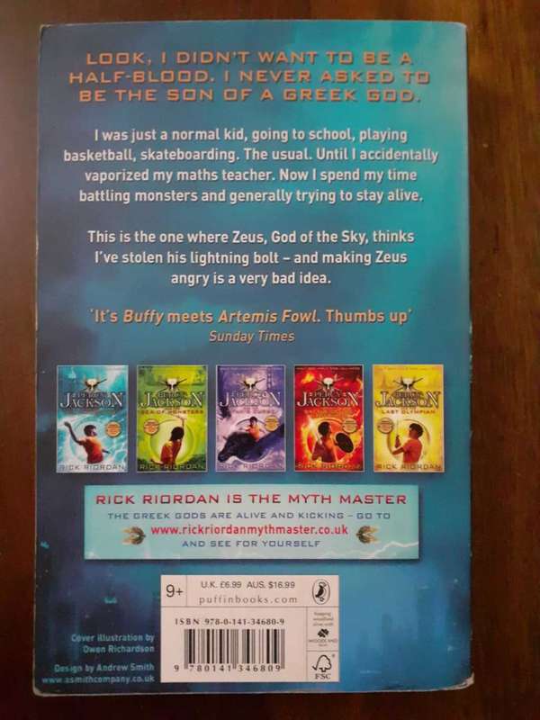 Percy Jackson - and The Lightning Thief ~ Rick Riordan