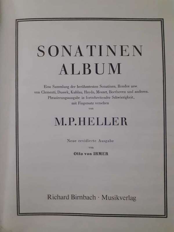 Sonatinen Album - Band I, II ~ M P Heller