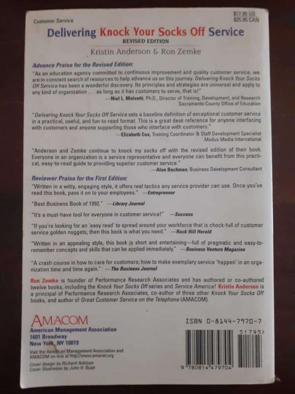 Delivering Knock Your Socks Off Service ~ Anderson / Zemke