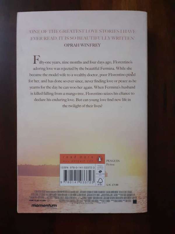 Love In The Time of Cholera ~ Gabriel Garcia Marquez